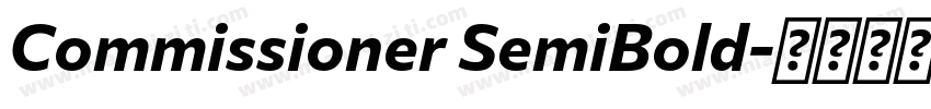 Commissioner SemiBold字体转换